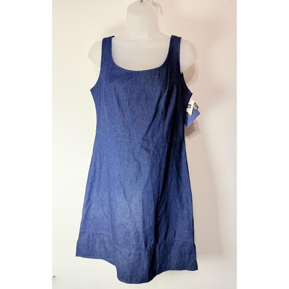 Dockers Dresses & Skirts - NWT Dockers Womens Vintage Y2K Denim Sleeveless Mini Dress Medium